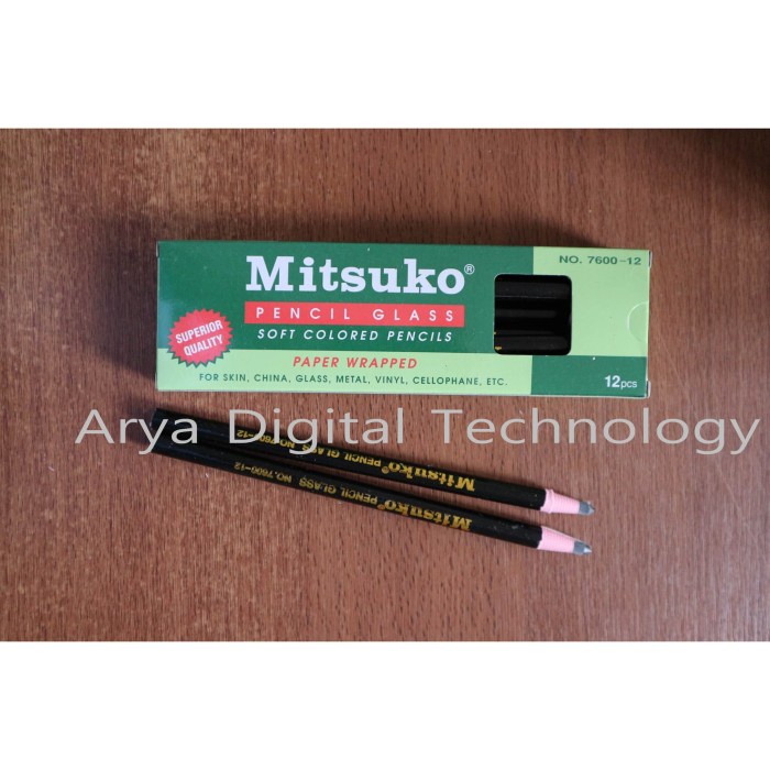 

PASTEL-DRY-OIL- PENCIL GLASS MITSUKO PENSIL KACA DERMATOGRAPH PENANDA WARNA HITAM -OIL-DRY-PASTEL.