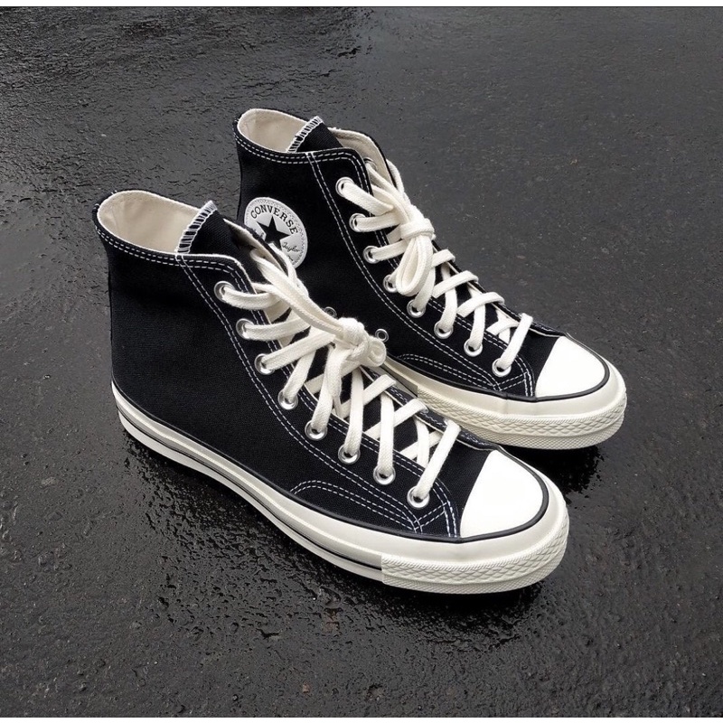 Converse 70s High Black White Original Resmi MAP