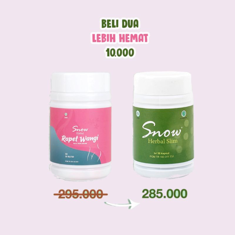 

Paket Bundling Snow Herbal Slim dan Rapet Wangi 100% Original