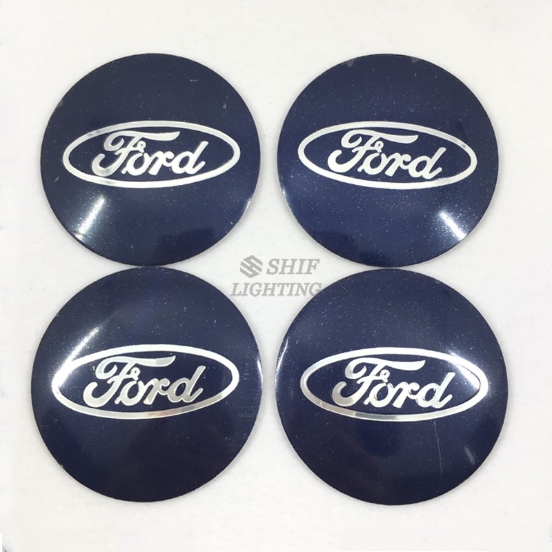 4Pcs Stiker Hub Kap Ban Mobil Logo Ford 56mm