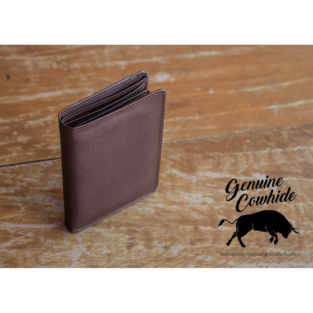 Dompet Kulit Asli - Dompet Kulit Tegak - Kulit Asli - Genuine Cowhide