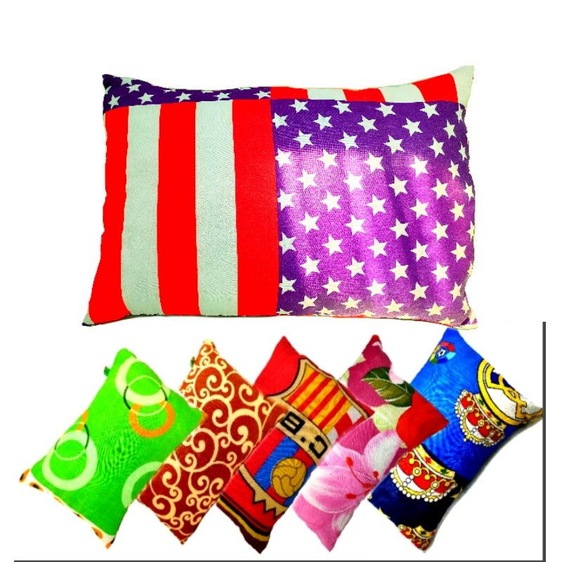 MOTIF Bantal &amp; guling motif 100% isi silikon grade A ada resleting bisa di cuci