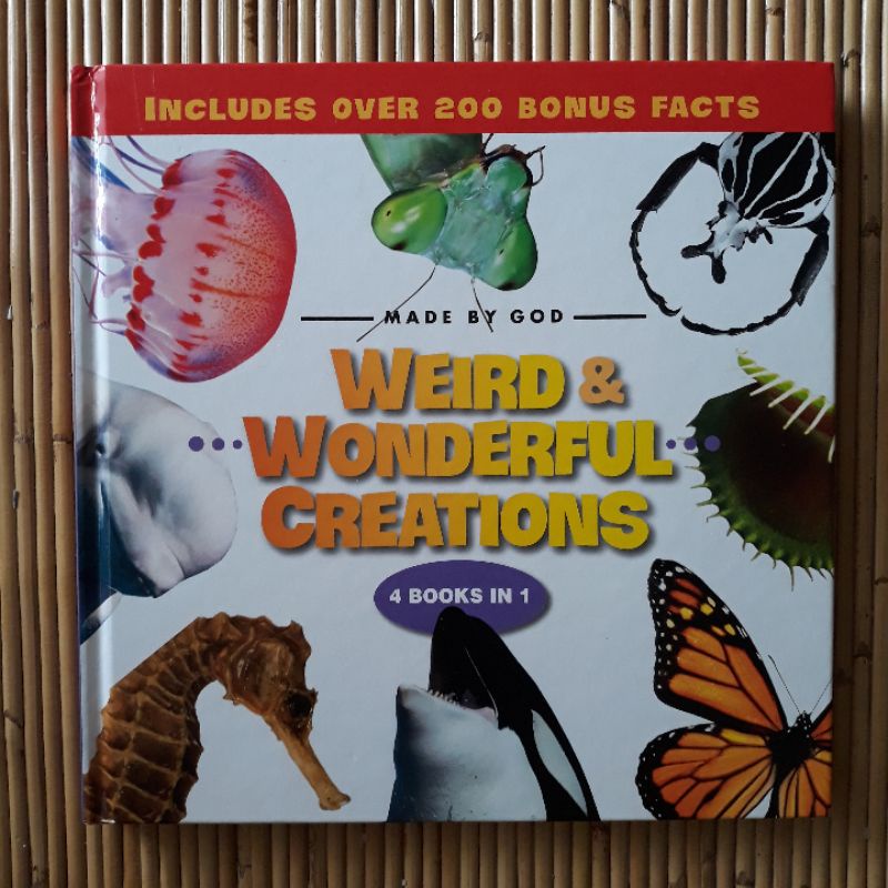 4in1 MADE BY GOD Weird and Wonderful Creations HC Creation Christian Nature Science Picture Book Pen