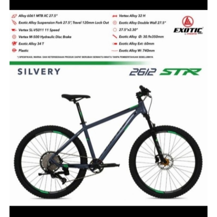 Sepeda Gunung /MTB Exotic 27.5 2612 STR