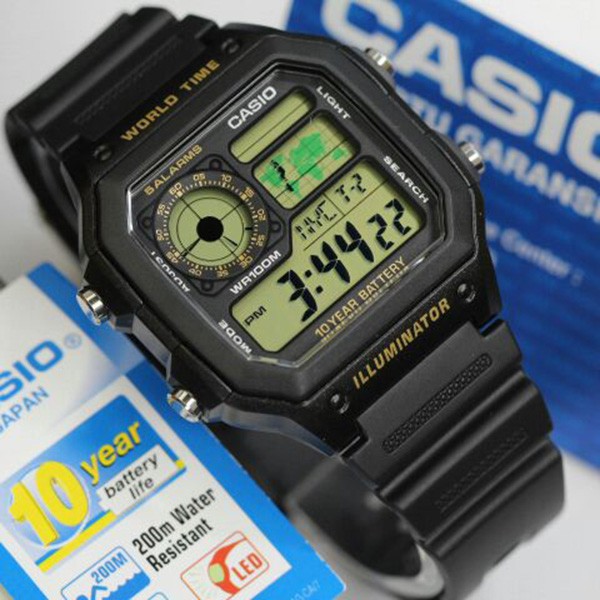 harga jam casio world time illuminator