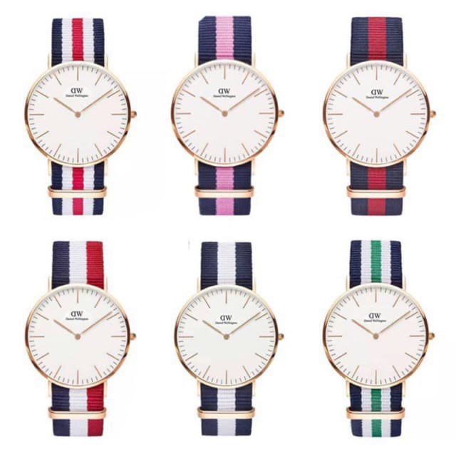 JAM TANGAN PRIA WANITA ANALOG FREE BATERAI KANVAS NATO STRAP BAHAN GROSIR IMPORT UNISEX GENEVA DW020 / C2