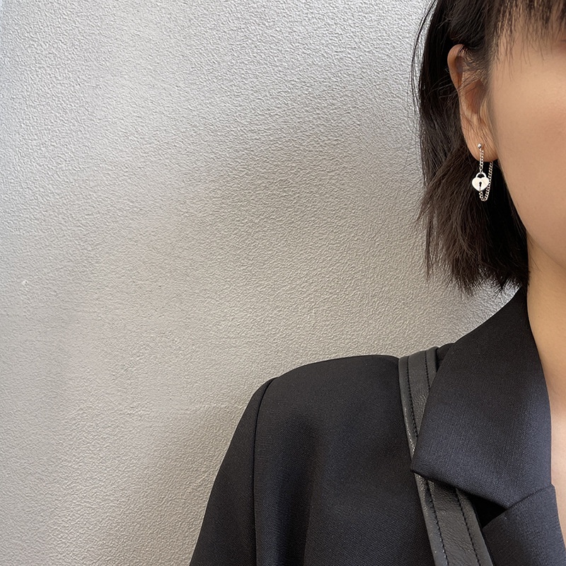 Love Chain Earrings Accessories Korea Temperament