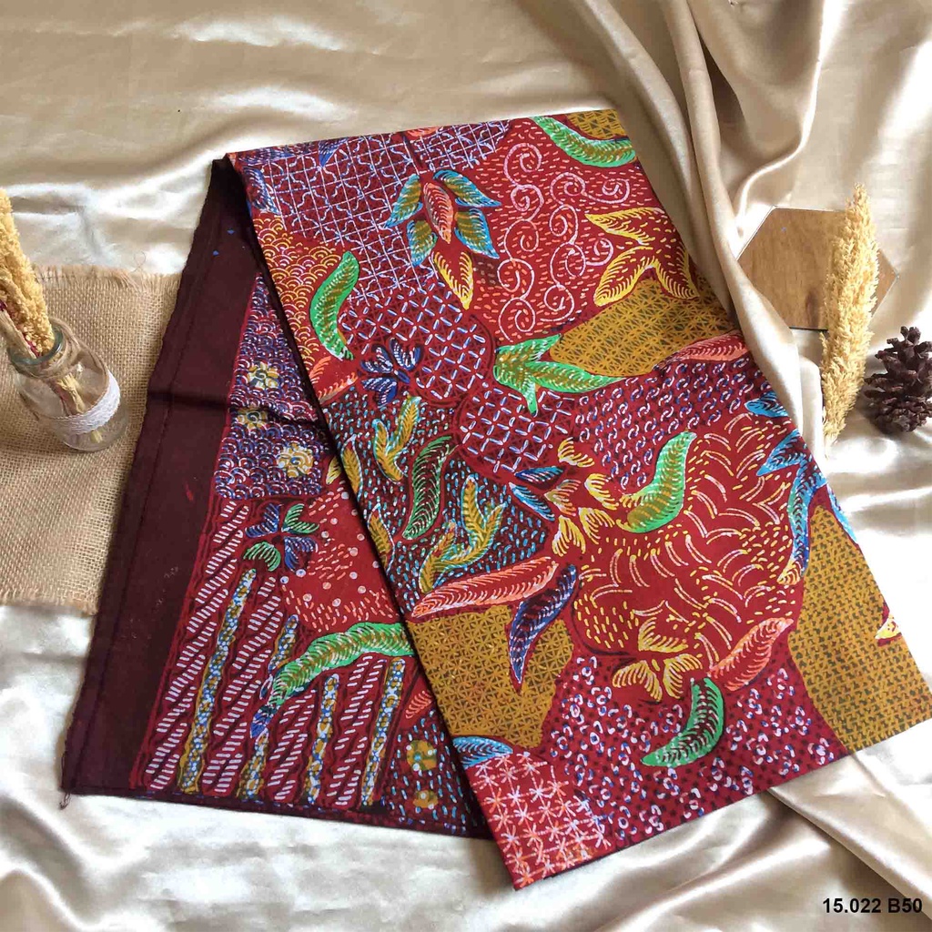 batik tulis asli madura -primisima -warna merah mix -terbaru januari 2022 -pusat batik premium -15.0