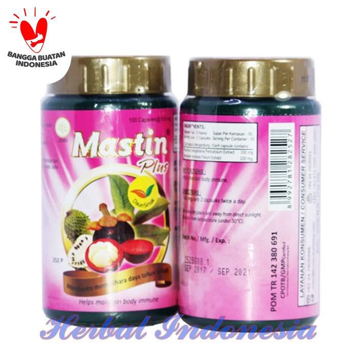 

Mastin Plus 100 Kapsul Kulit Manggis +Daun Sirsak