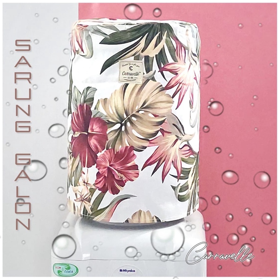 Cover Penutup Dispenser Sarung Galon Dispenser Kanvas Motif Bisa Custom Sablon Logo Merk Untuk Souvenir Gift Pernikahan