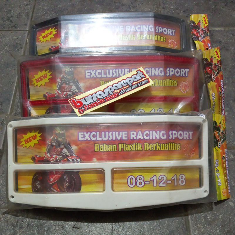 Cover plat nomor motor atau tutup plat nomor cembung Dudukan Plat Nomor Polisi Motor Kaca Akrilik Se