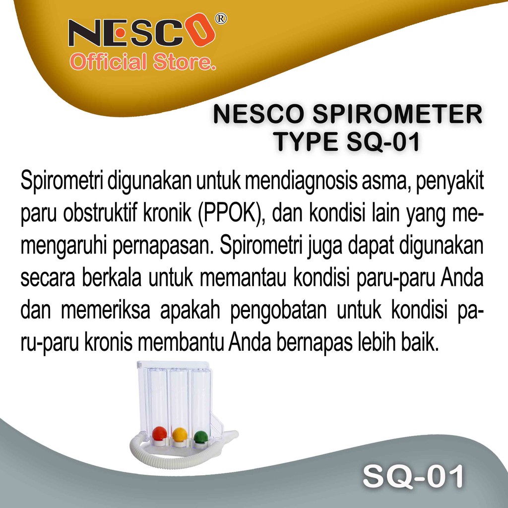 NESCO SPIROMETER, TYPE SQ-01