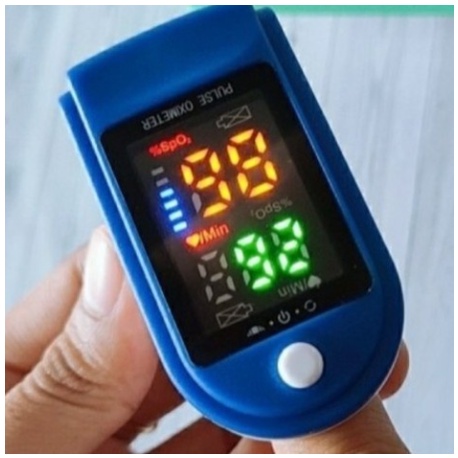 Fingertip Pulse Oximeter Oxymeter Spo2 Alat Ukur Kadar Oksigen Darah dan Detak Jantung Lcd Led