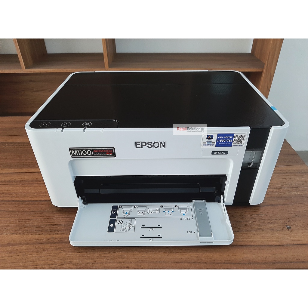 EPSON M1100 Eco Monochrome Ink Tank - Printer Infus Hitam Putih