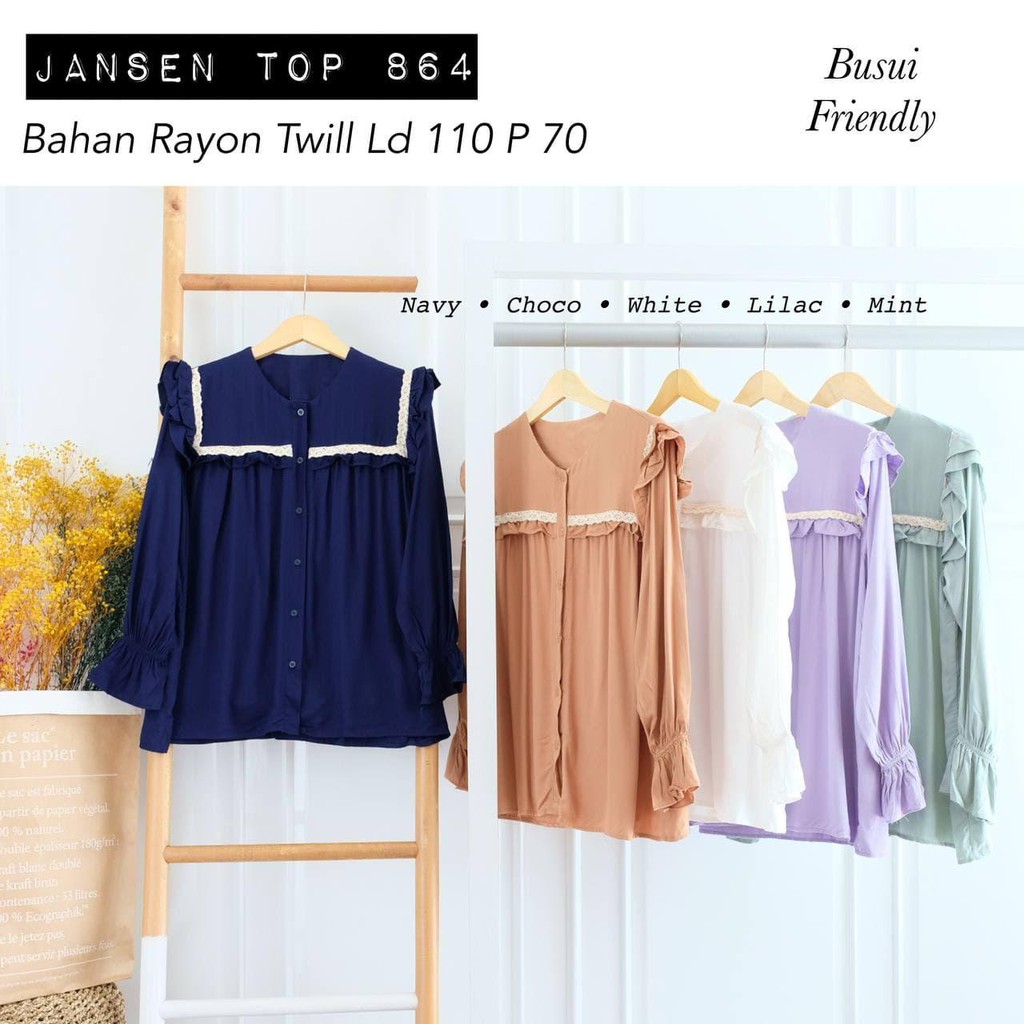 JANSEN TOP / BLOUSE / ATASAN / PAKAIAN WANITA