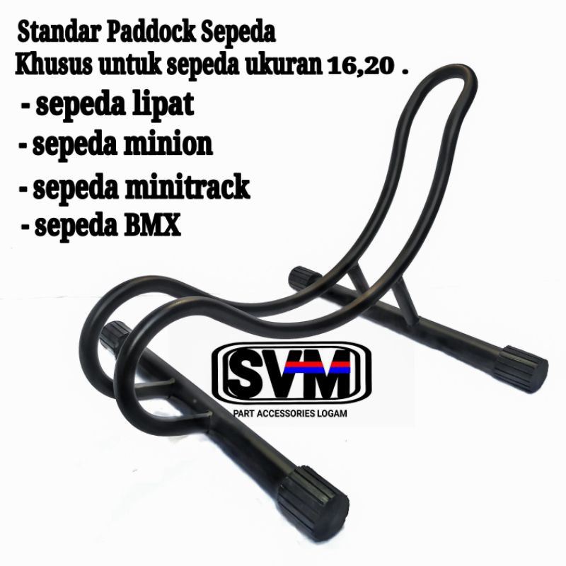 peddock sepeda/standar sepeda lipat , minion, minitrack, minivelo