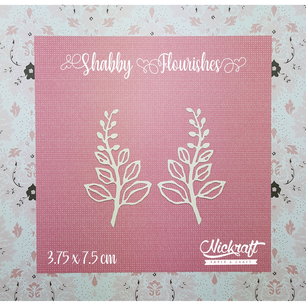 

SHABBY FLOURISHES - Bahan Scrapbook Daun Kertas