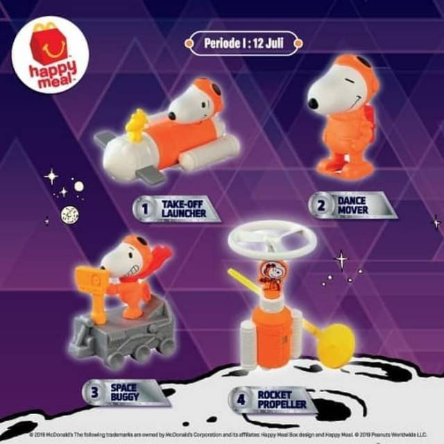 happy meal snoopy nasa