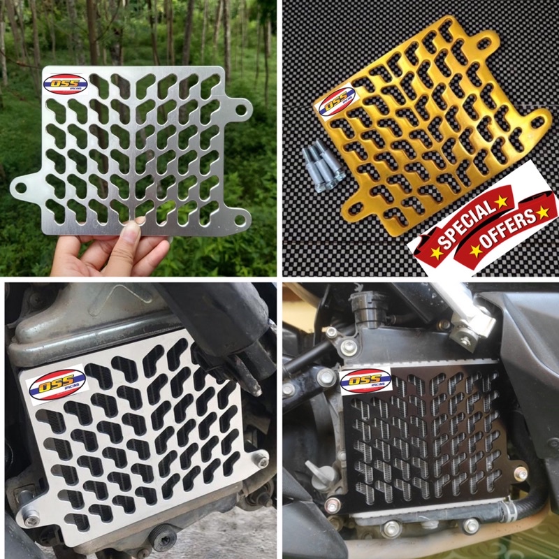 Promo Cover tutup radiator OSS RACING VARIO125/150 PCX ADV Tutup radiator tebal dan berkualitas free baut dan bhosing pnp Vario Pcx Lexi