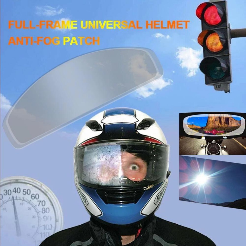 ANTI FOG HELM Film Nano Coating For Helmet Berkualitas Anti Air Embun Hujan Termurah