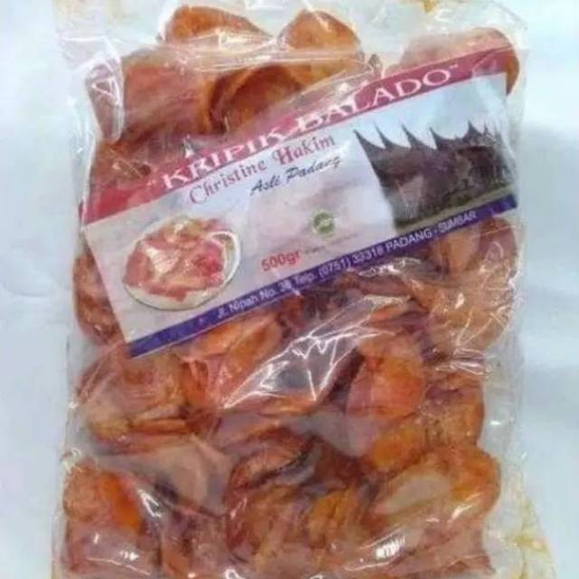 

Keripik Singkong Balado Bulat Christine Hakim 500gr / Keripik Sanjai Oleh-Oleh Khas Masakan Padang