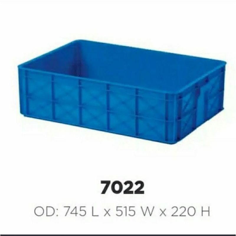 Expedisi 74x51x22 Rabbit 7022 Box Container Keranjang Industri Plastik Bak Kolam Ikan Kura Kura