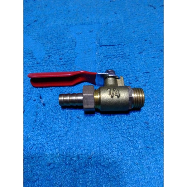 kran kuningan ¼ angin / air bisa untuk klakson nepel