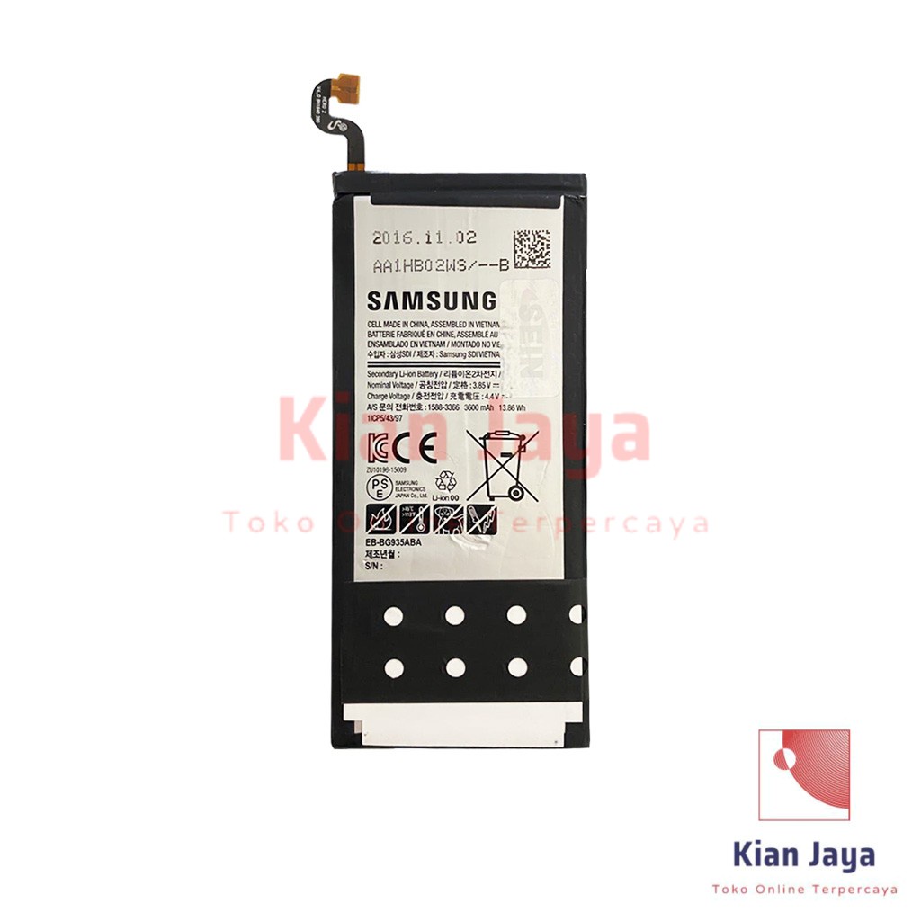 [Garansi 100% Ori] Baterai Samsung Galaxy S7 Edge G935 EB-BG935ABA Batre Batrai Battery Hp Original