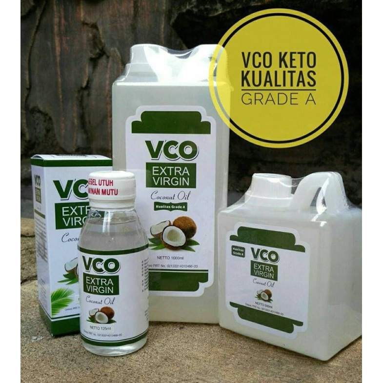 

VCO Extra Virgin Grade A Coconut Oil 1000ml Minyak Kelapa Murni Original