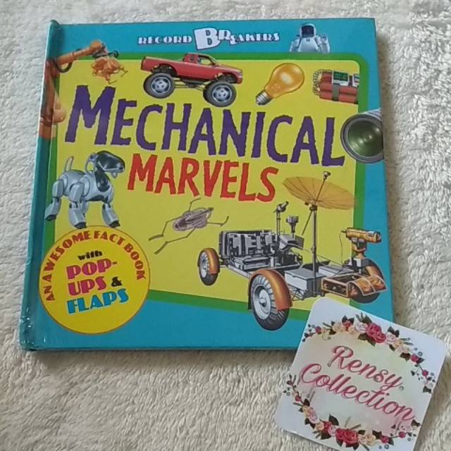 Mechanical marvel pop up & flaps book murah