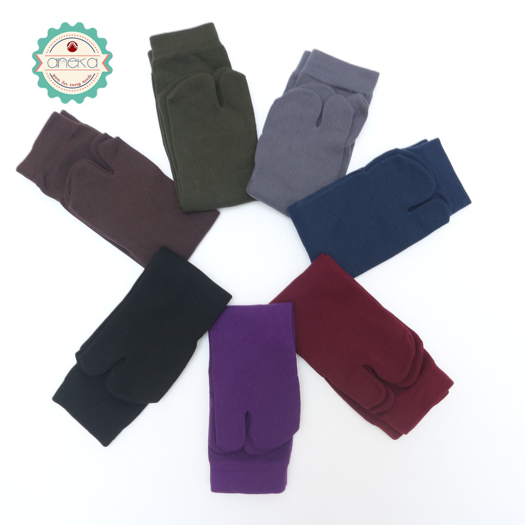 ANEKA - Kaos Kaki Nilon Nylon Warna / Jempol / Muslimah / Muslim - Polos