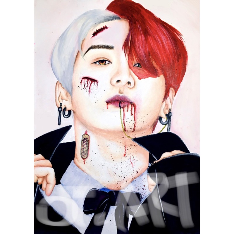 

BTS ART PRINT | JUNGKOOK ART | POSTCARD KPOP