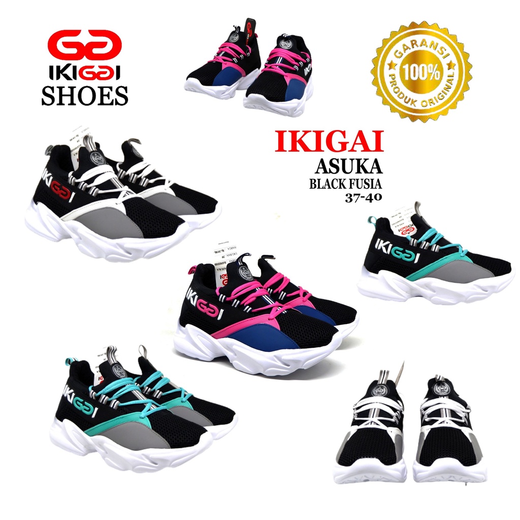 Ikigai Asuka Shoes Original Sepatu Wanita Size 37~40 Ikigai Original Sepatu Wanita Slip On Sol Phylo