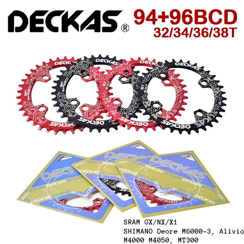 Chainring Deckas 94+96 BCD Narrow Wide Alivio Deore