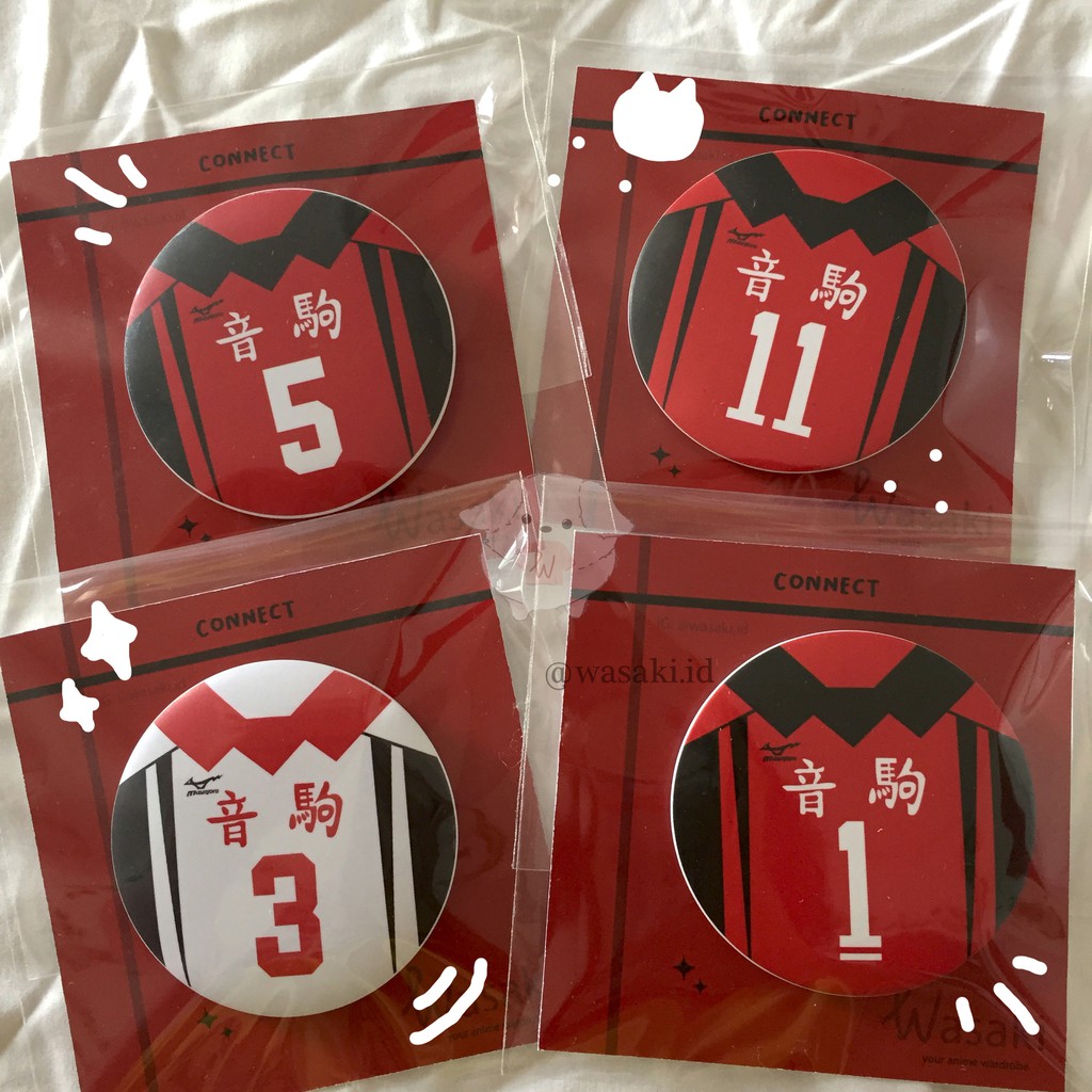 Haikyuu Jersey Pin (Nekoma)