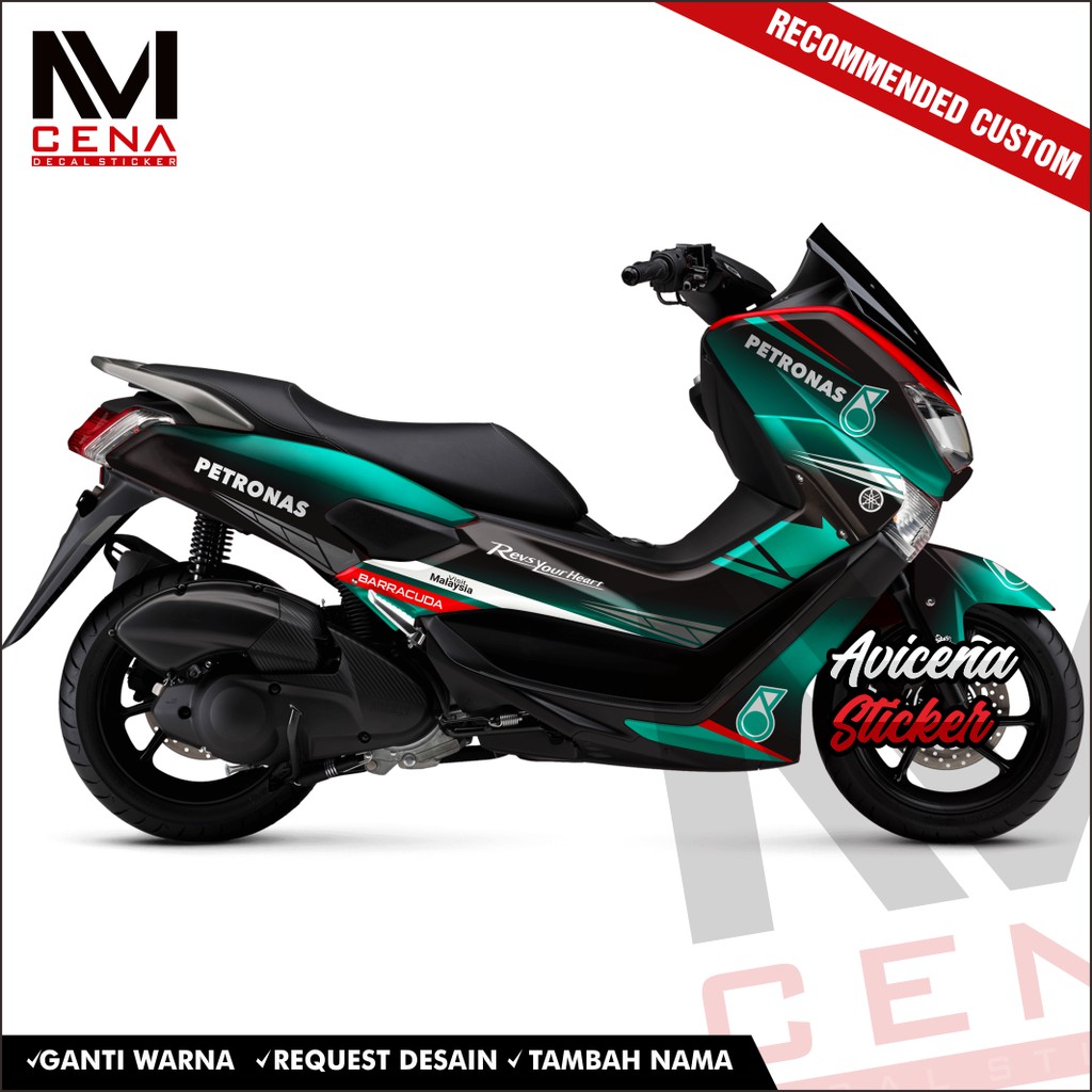 Sticker Striping Decal Nmax 155 Decal Sticker Nmax old Striping Nmax Full Body Dekal Nmax petronas 2