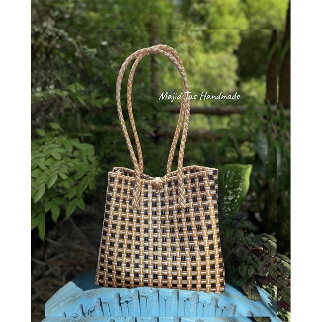 MAJID TAS HANDMADE - Tote Bag Wanita Jali Stylist Aesthetic Motif Kotak