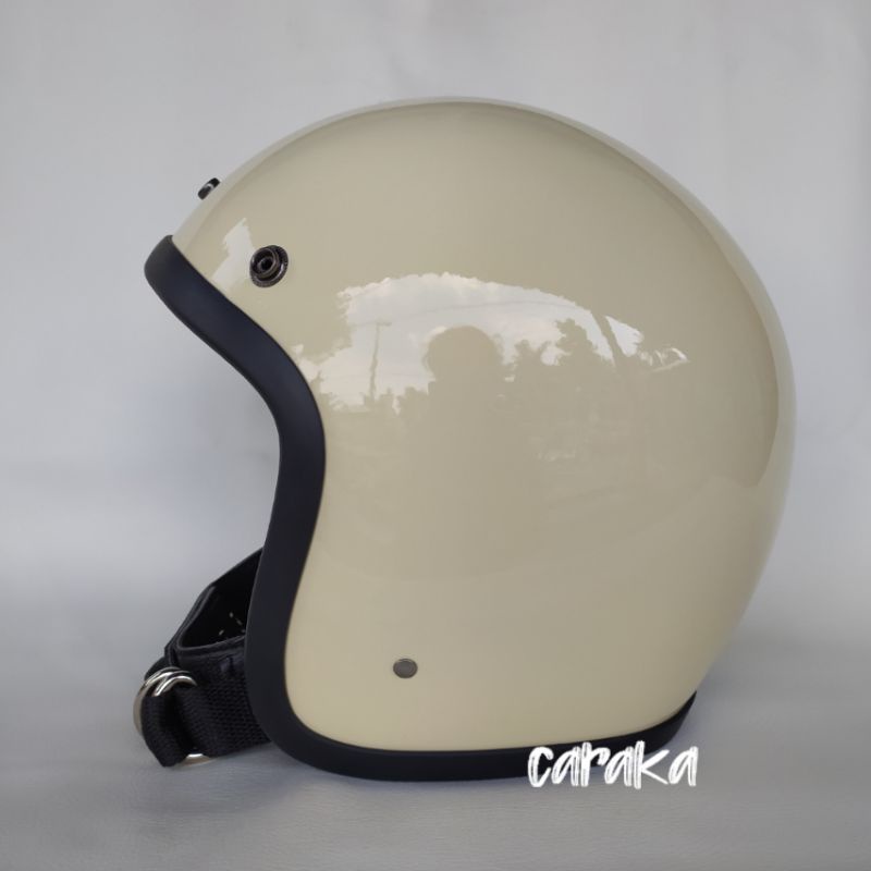 Helm Slim Head Putih Gading