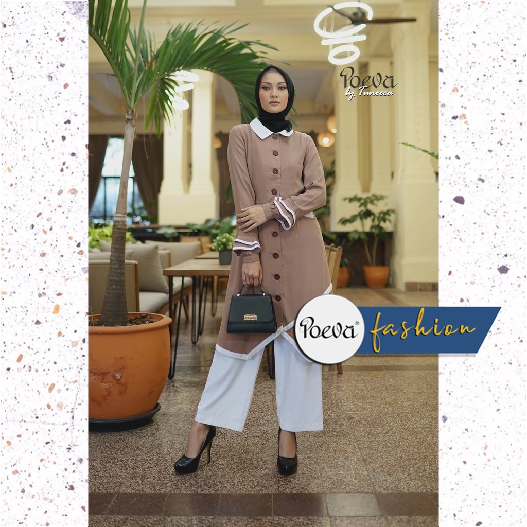 Baju Atasan Wanita Branded Tunik POEVA - WILL BE A MAINSTAY
PV-0620016