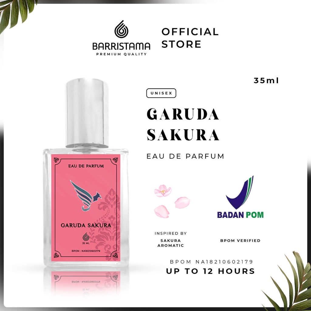 [BUY 1 GET 1] Parfum Badan dan Pakaian Terdaftar BPOM - Garuda Original - Garuda Jasmine - Garuda Sakura - Unisex 35 ml