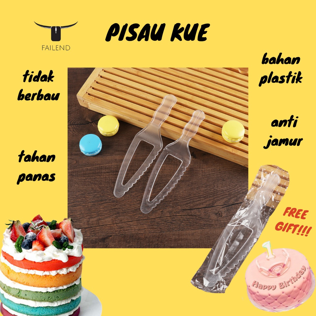 Pisau Kue Tart Bahan Plastik Berkualitas