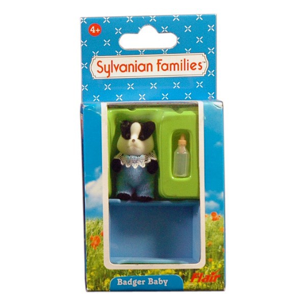 SYLVANIAN FAMILIES ORIGINAL FLAIR - BADGER BABY (RARE)