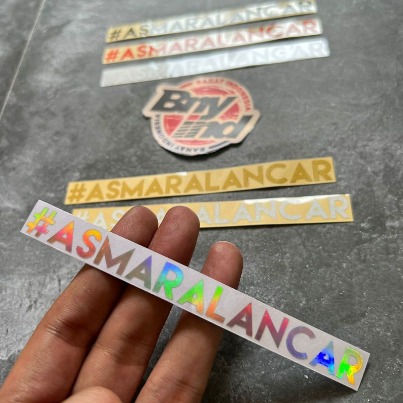 STICKER STIKER ASMARALANCAR ASMARA LANCAR CUTTING