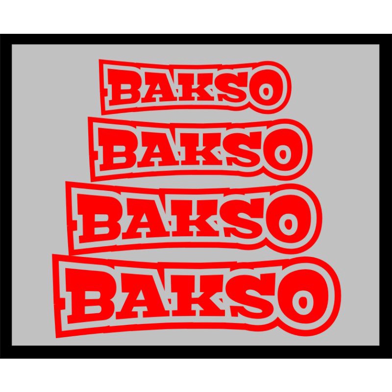 stiker cutting bakso dan mie ayam