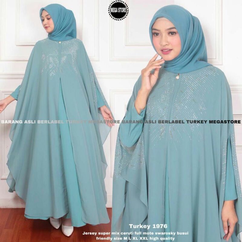 Gamis Turkey 1976 Mega Store Terbaru Dress Busana Syari Wanita Jumbo Terbaru Jubah Muslim Arab Saudi