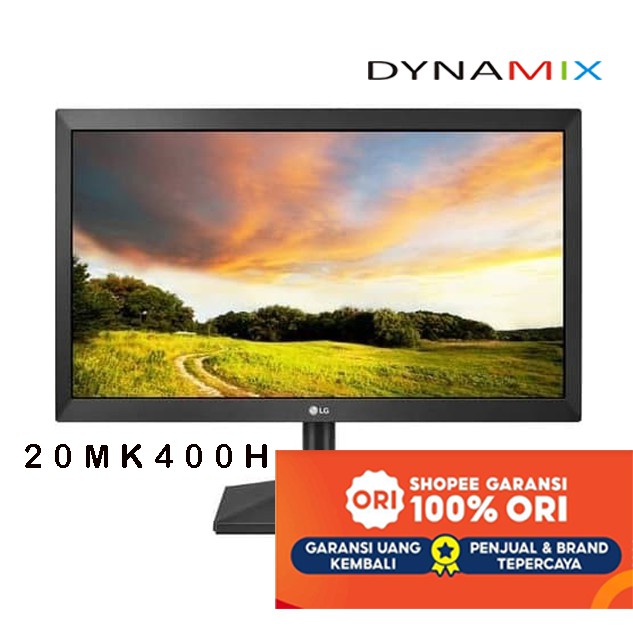 [tanpa palet kayu] Monitor LG 20MK400H-B 20&quot; (HDMI + D-Sub) GARANSI RESMI | 20MK400H