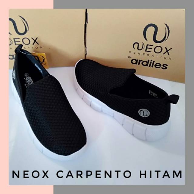 SLIP ON PRIA NEOX CARPENTO HITAM BY ARDILES