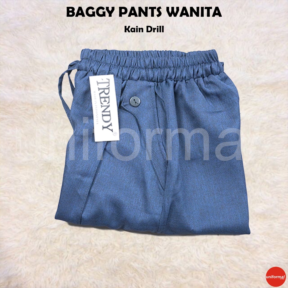 CELANA BAGGY PANTS WANITA / BAGGY BAHAN PREMIUM PINGGANG KARET TALI SERUT / BAGGY PANTS AMERICAN DRILL MURAH / CELANA WANITA FORMAL KERJA KULIAH / HAREEM / STREACH / JUMBO / HITAM/ ABU / DONGKER / HIJAU / GRADE A / HALUSA DAN TEBAL ROSE BAGGY PANTS