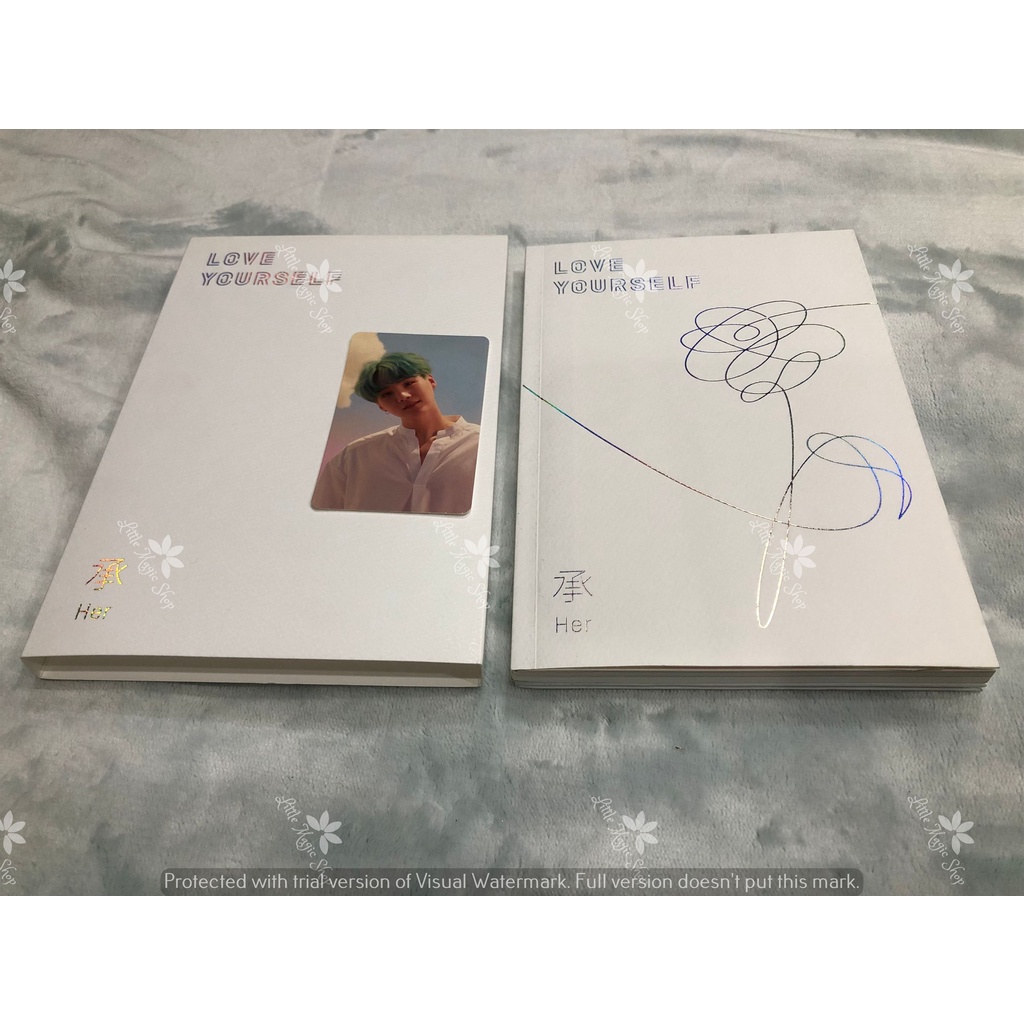 [READY STOCK] Album BTS Love Yourself Her O Version Unsealed Suga Photocard (Damage)