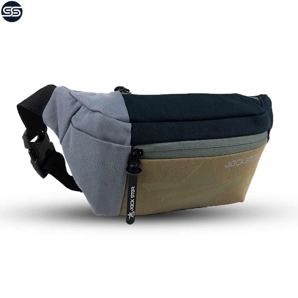 Tas Selempang Pria Original Jackstar Waistbag Distro Slempang  Sling Bag  Cowok Cewek Terbaru